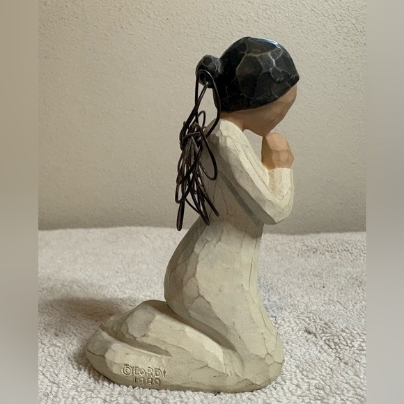 Vintage Demdaco Susan Lordi Willow Tree Angel of Prayer Figurine 1999 4" - Picture 2 of 6
